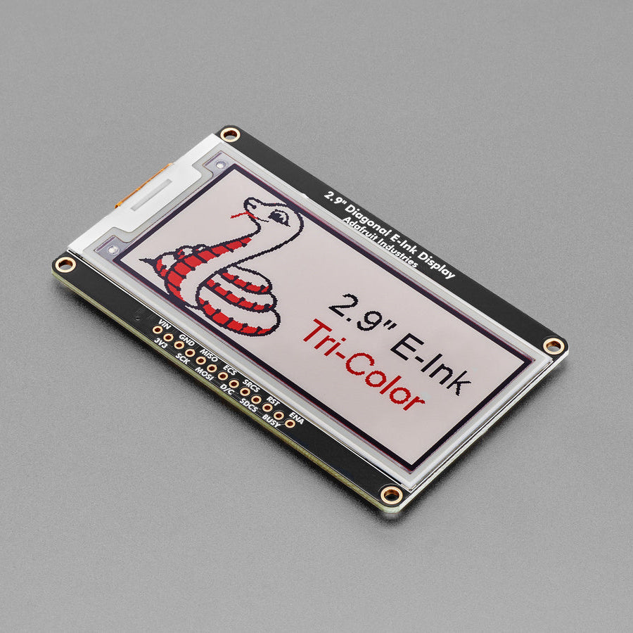 Adafruit 2,9" Rot/Schwarz/Weiß eInk Display Breakout – THINK INK – UC8151D Chipset, 1028