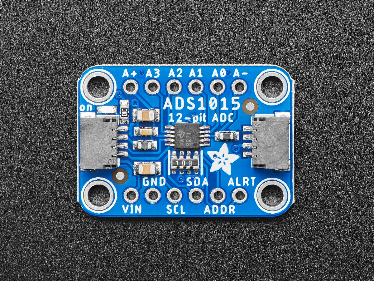 ADS1015 12-Bit ADC – 4-Kanal mit programmierbarem Verstärker – STEMMA QT / Qwiic, 1083