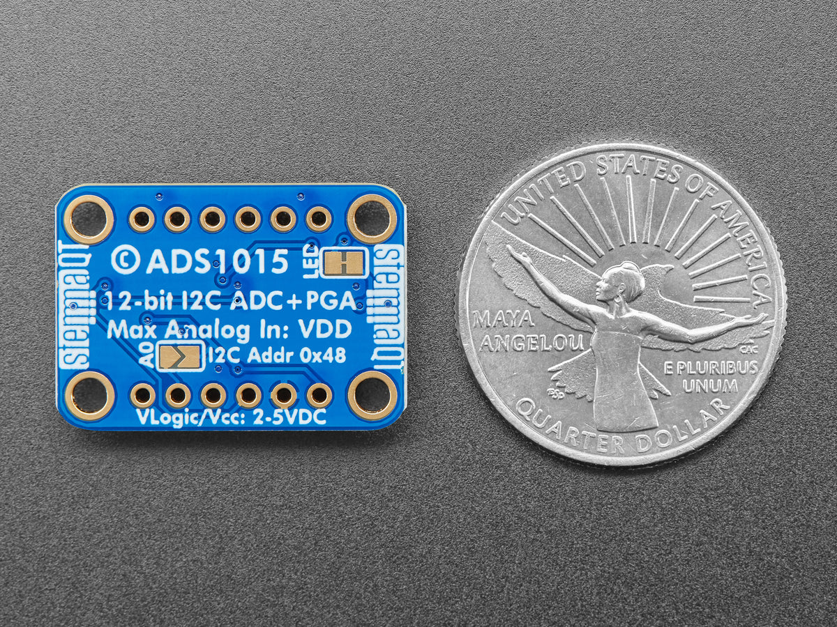 ADS1015 12-Bit ADC – 4-Kanal mit programmierbarem Verstärker – STEMMA QT / Qwiic, 1083