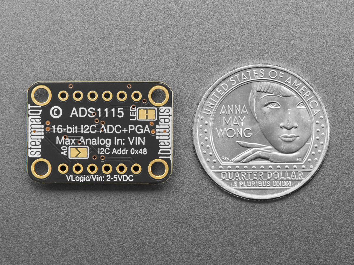ADS1115 16-Bit ADC - 4-Kanal mit programmierbarem Verstärker - STEMMA QT / Qwiic, 1085
