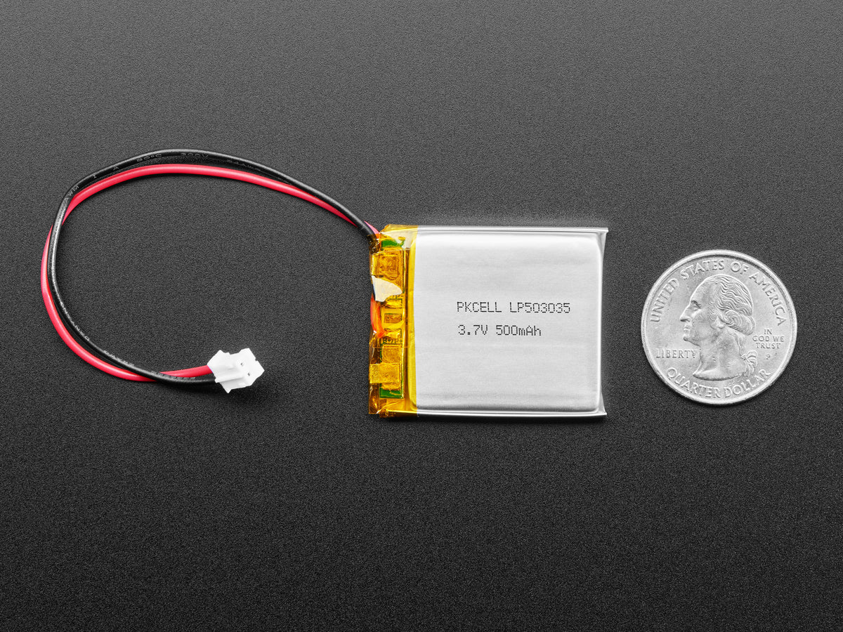 Lithium-Ionen-Polymer-Akku – 3,7 V, 500 mAh, 1578