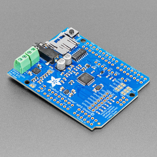 Adafruit "Music Maker" MP3 Shield für Arduino mit 3W Stereo-Verstärker – v1.0, 1788