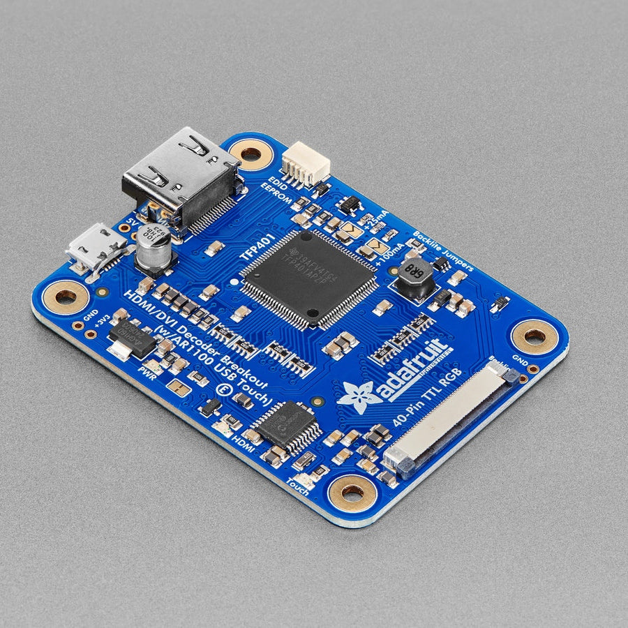 TFP401 HDMI/DVI Decoder auf 40-Pin TTL Breakout – mit Touch-Unterstützung, 2219