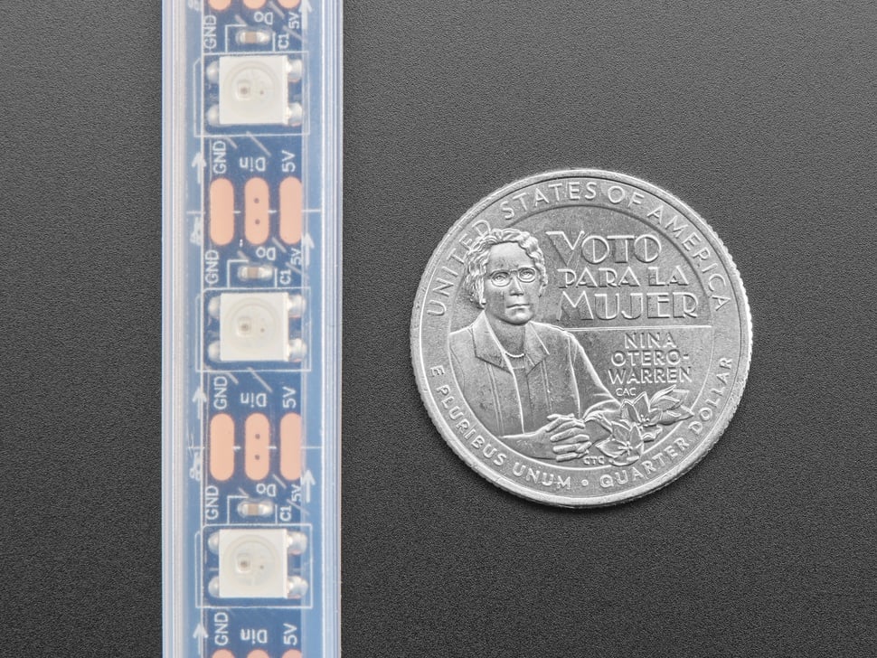 Adafruit NeoPixel Digitaler RGB-LED-Streifen – Schwarz, 60 LEDs, 1 m, 2508