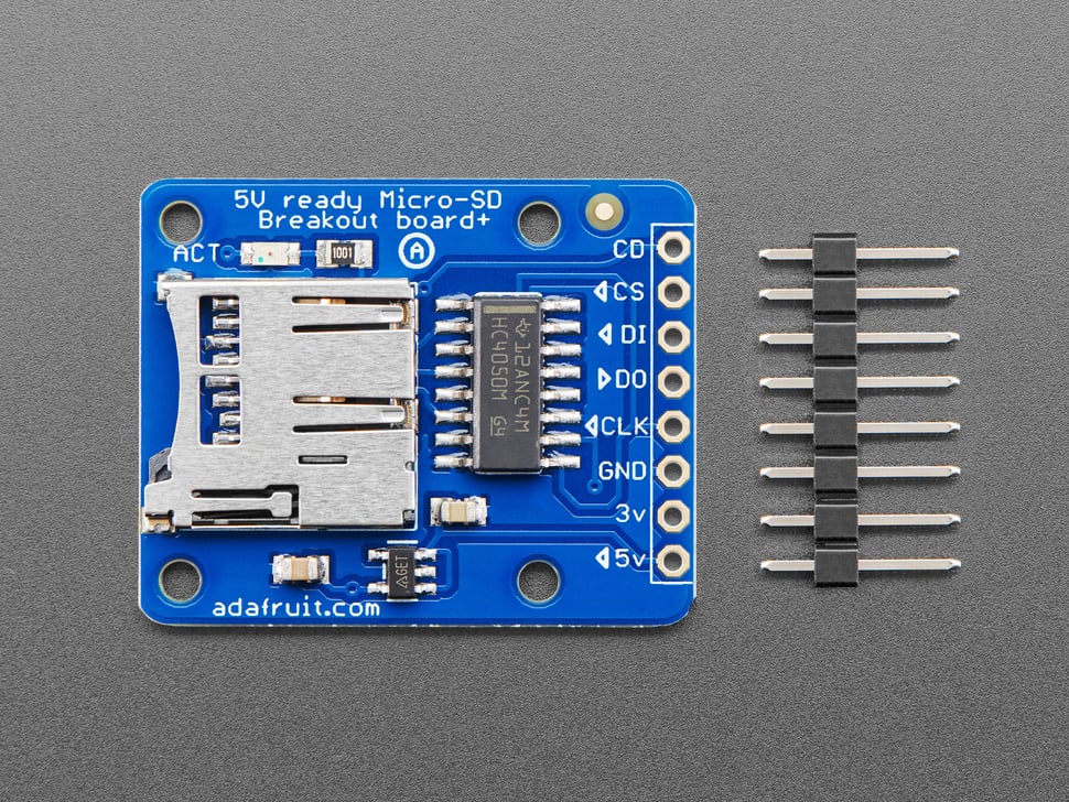 Adafruit MicroSD card breakout board+, 254