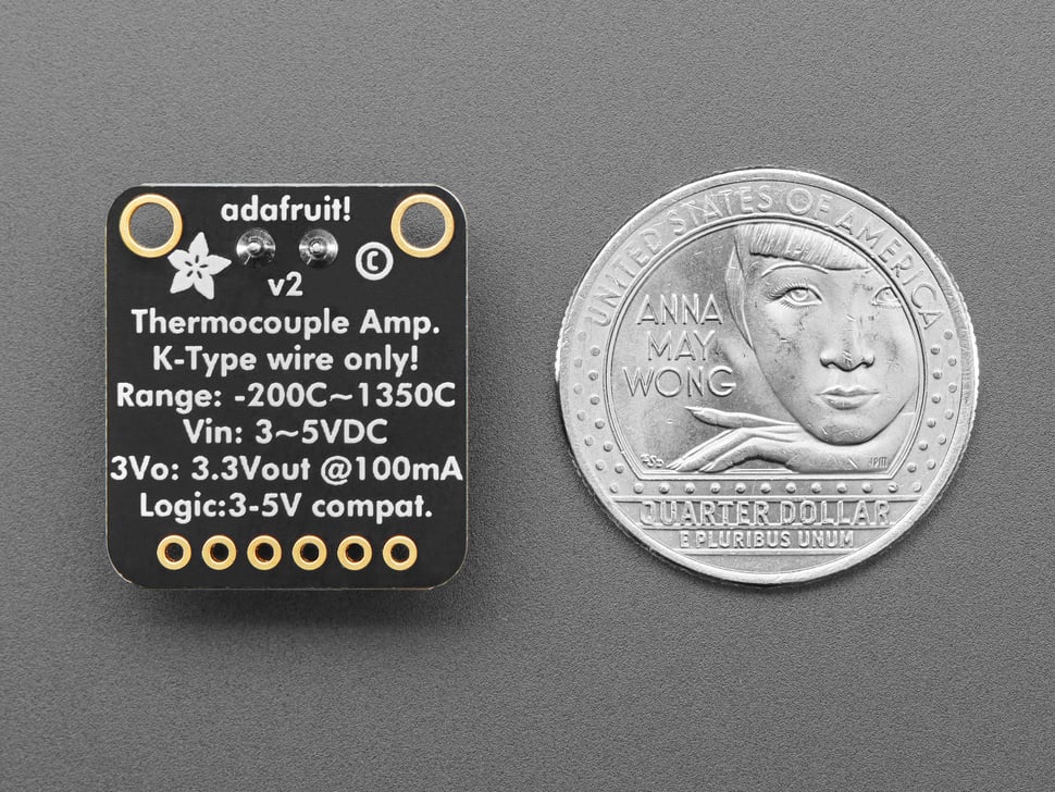 Adafruit Thermocouple Amplifier MAX31855 breakout board (MAX6675 upgrade), 269