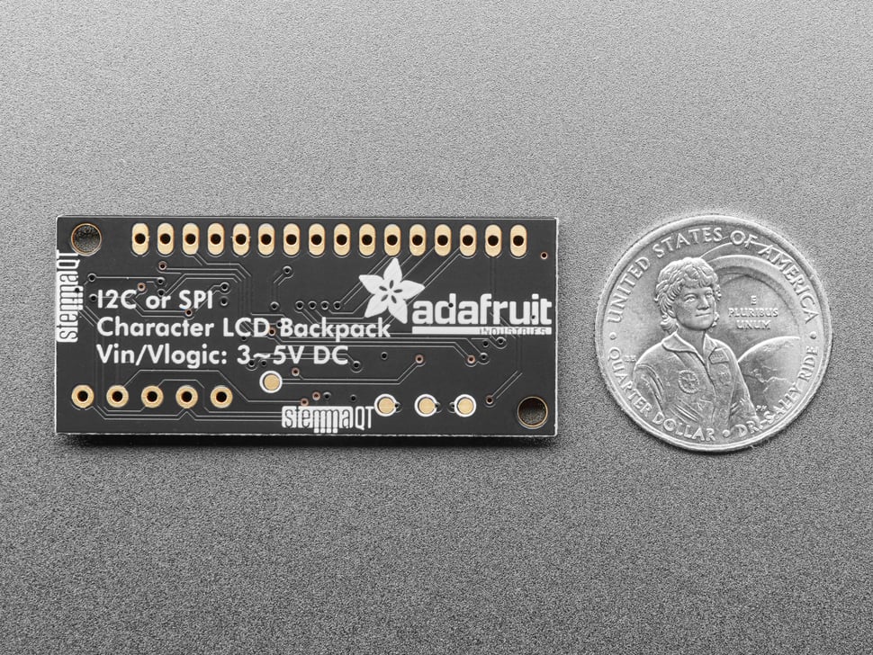 Adafruit I2C/SPI LCD Backpack, STEMMA QT/Qwiic, 292