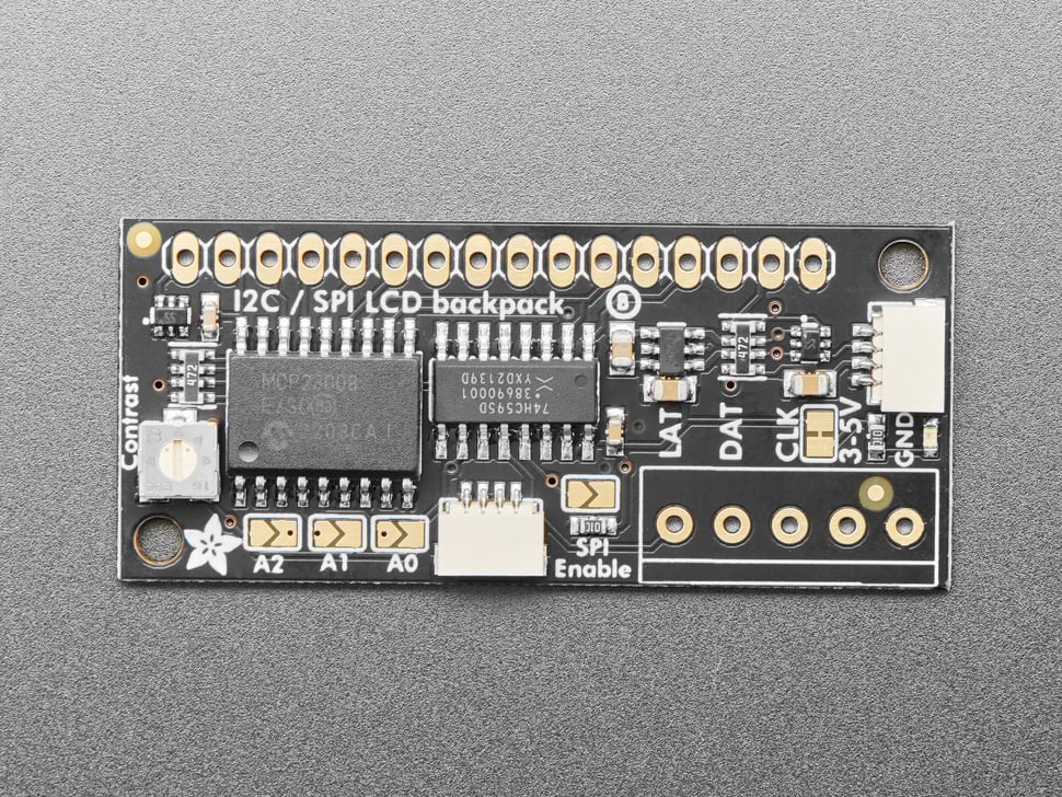 Adafruit I2C/SPI LCD Backpack, STEMMA QT/Qwiic, 292