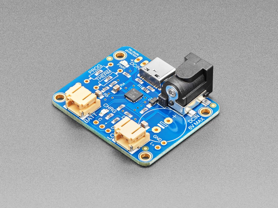 Adafruit USB / DC / Solar Lithium Ion/Polymer charger, Rev C, 390