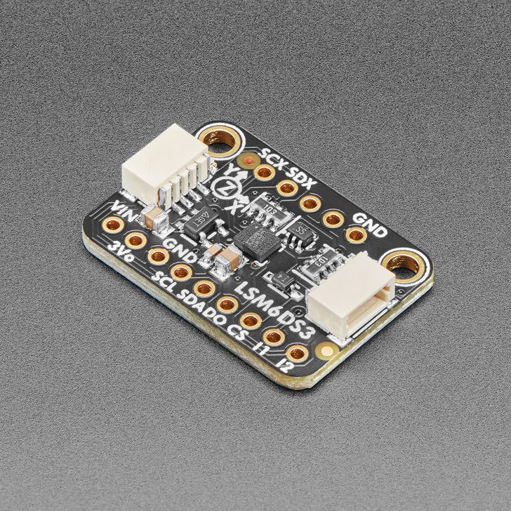 Adafruit LSM6DS3TR-C 6-DoF Beschleunigungssensor + Gyroskop IMU, STEMMA QT / Qwiic, 4503