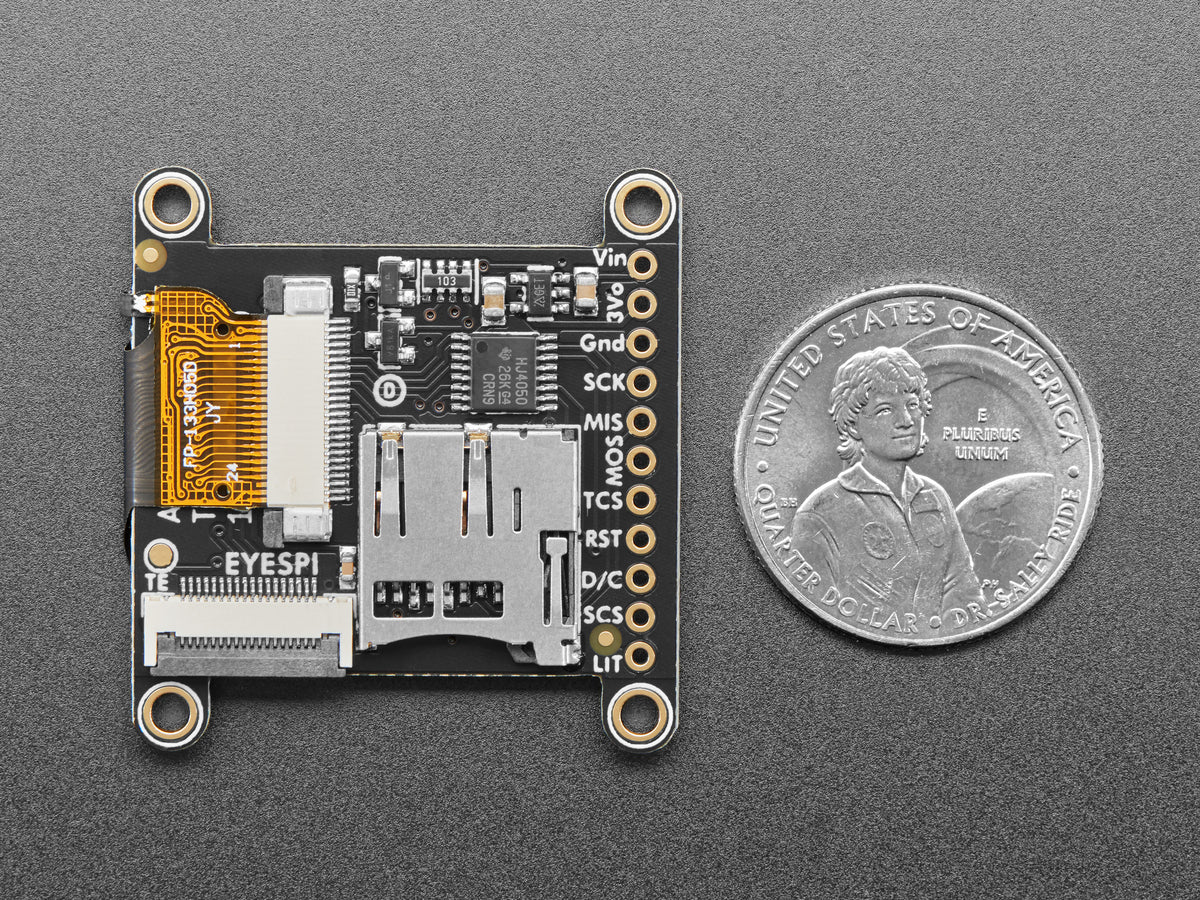 Adafruit 1,3" 240x240 TFT LCD Display mit Weitwinkel und MicroSD - ST7789, 4313