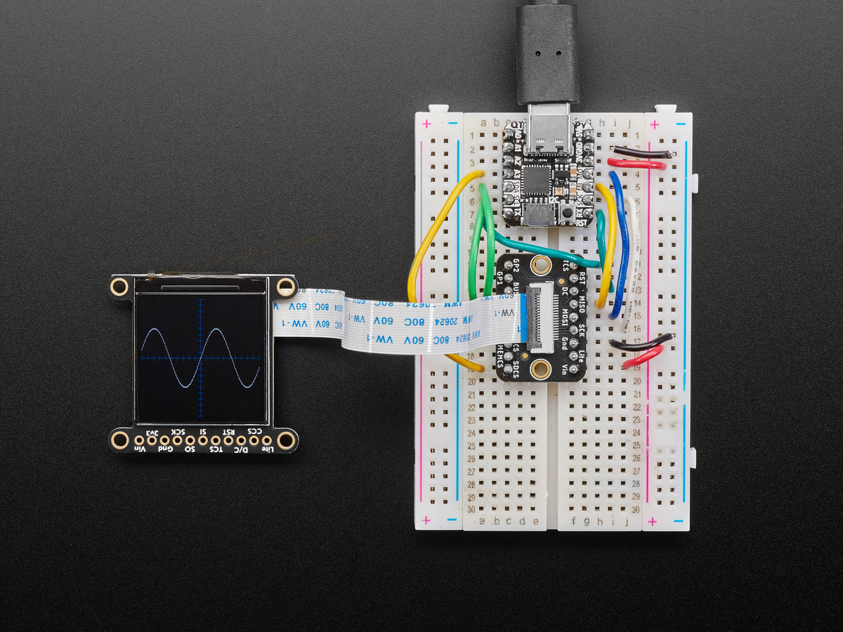 Adafruit 1,3" 240x240 TFT LCD Display mit Weitwinkel und MicroSD - ST7789, 4313
