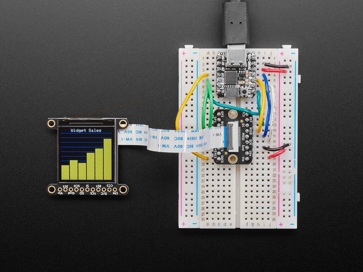Adafruit 1,3" 240x240 TFT LCD Display mit Weitwinkel und MicroSD - ST7789, 4313