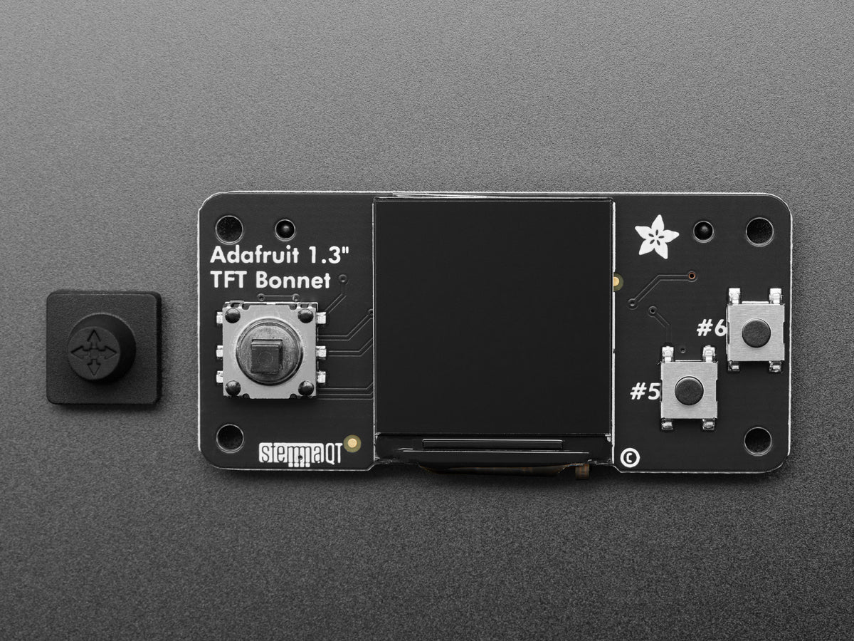 Adafruit 1,3" Farb-TFT Bonnet für Raspberry Pi – 240x240 TFT + Joystick Erweiterung, 4506