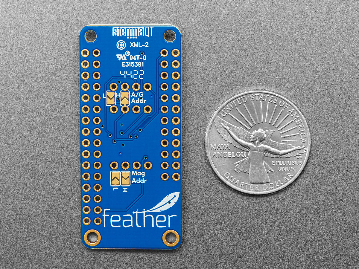 Adafruit ISM330DHCX + LIS3MDL FeatherWing – Hochpräzises 9-DoF IMU-Modul, 4569