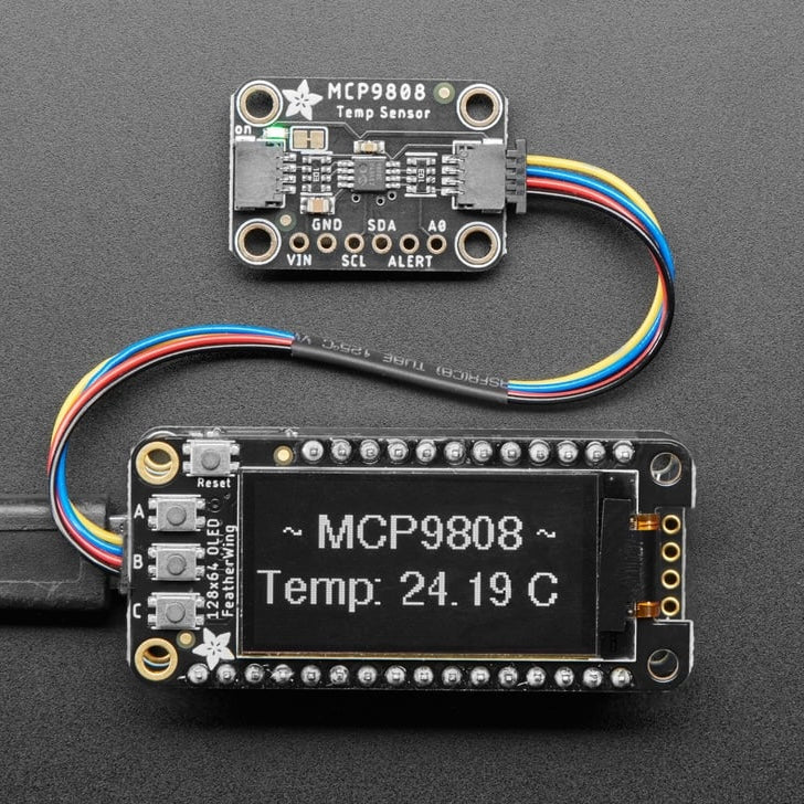 Adafruit MCP9808 Breakout Board, präziser I2C Temperatursensor, STEMMA QT, 5027