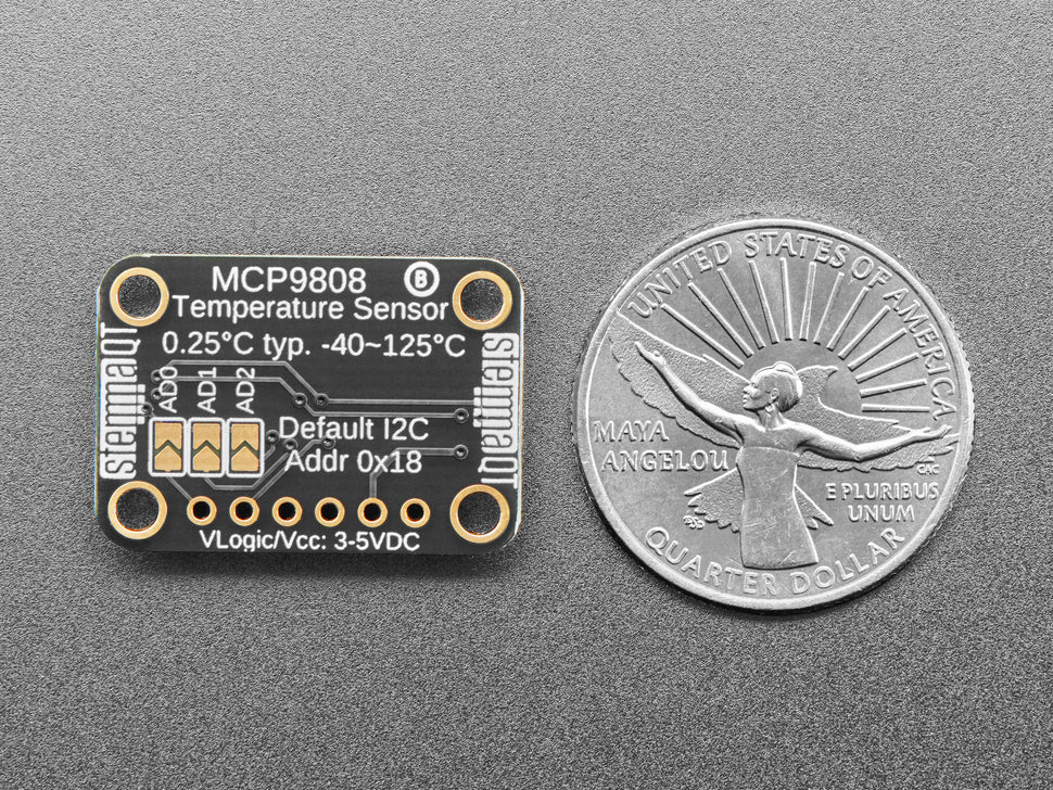 Adafruit MCP9808 Breakout Board, präziser I2C Temperatursensor, STEMMA QT, 5027