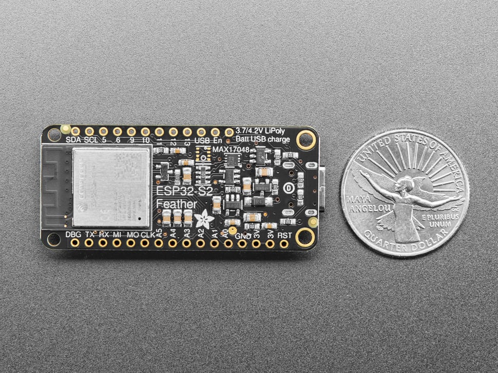 Adafruit ESP32-S2 TFT Feather, 4MB Flash, 2MB PSRAM, STEMMA QT, 5300