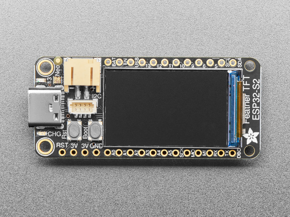 Adafruit ESP32-S2 TFT Feather, 4MB Flash, 2MB PSRAM, STEMMA QT, 5300