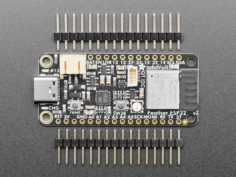 Adafruit ESP32 Feather V2, 8MB Flash + 2MB PSRAM, STEMMA QT, 5400