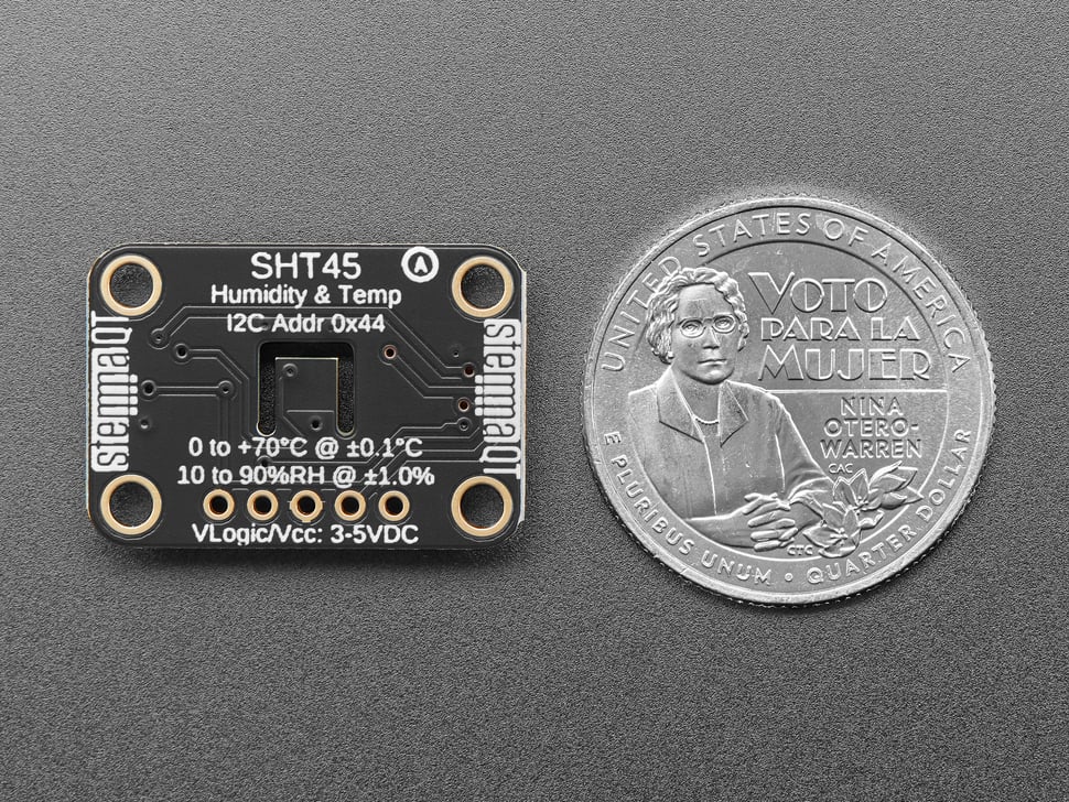Adafruit Sensirion SHT45 Präzisions-Temperatur- & Luftfeuchtigkeitssensor, I2C, STEMMA QT, 5665