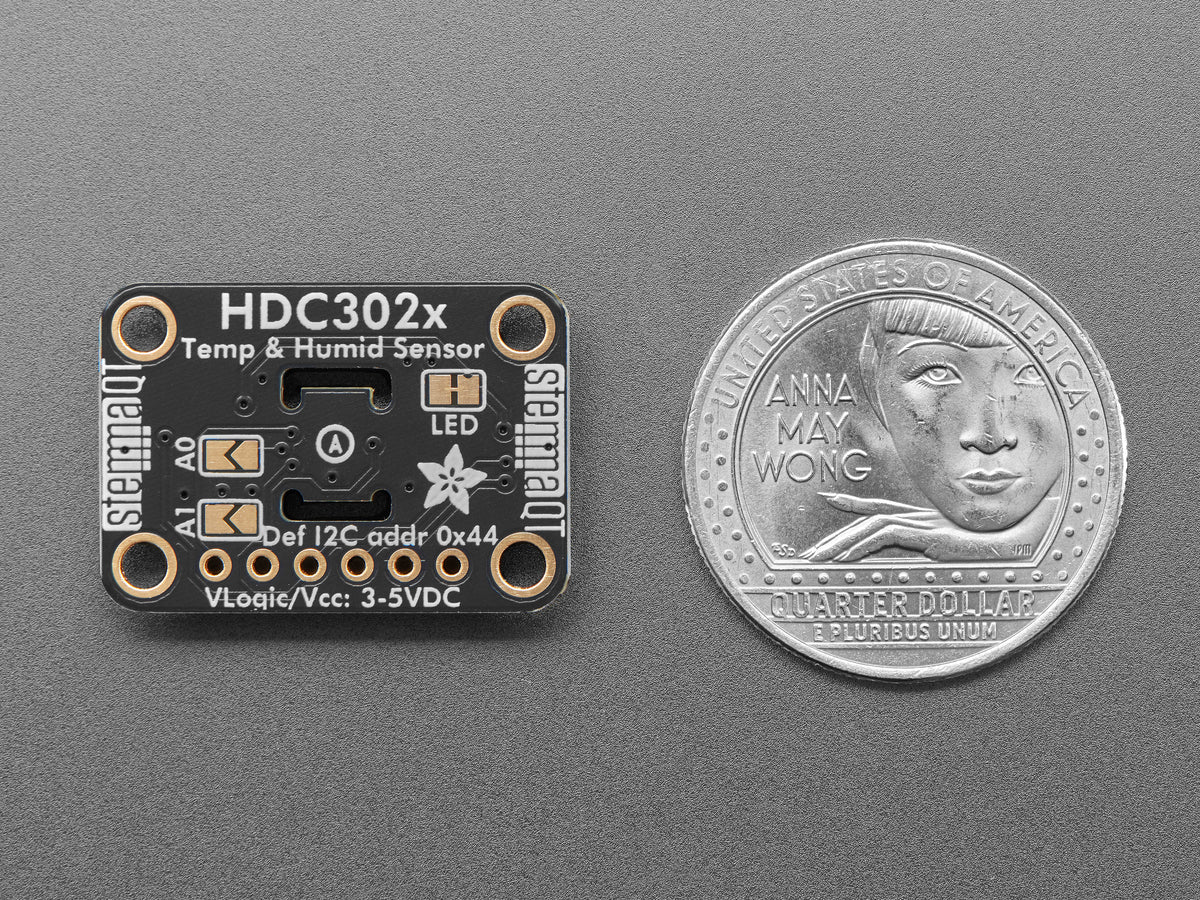 Adafruit HDC3022 – Präziser Temperatur- und Feuchtigkeitssensor (STEMMA QT / Qwiic), 5989