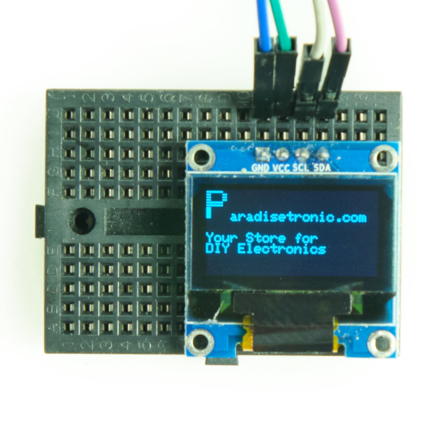 0.96" OLED Display with 128x64 Pixel, I2C, blue