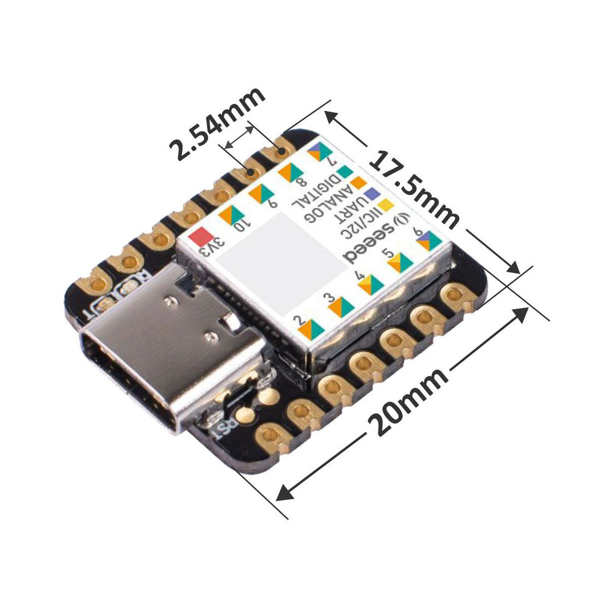Seeed Studio Seeeduino XIAO mit SAMD21 Cortex M0+, Arduino kompatibel