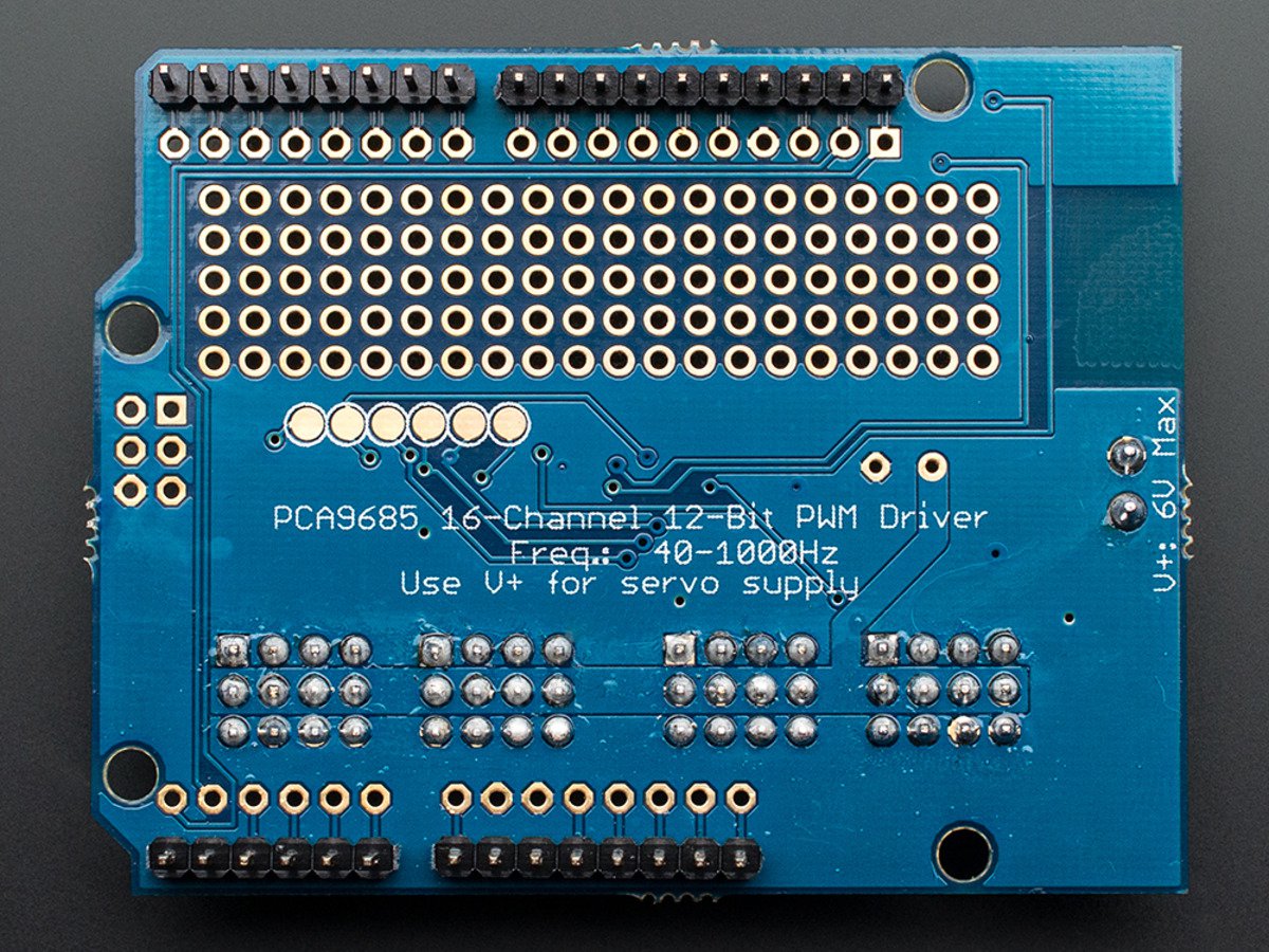 Adafruit 16-Channel 12-bit PWM/Servo Shield, I2C interface