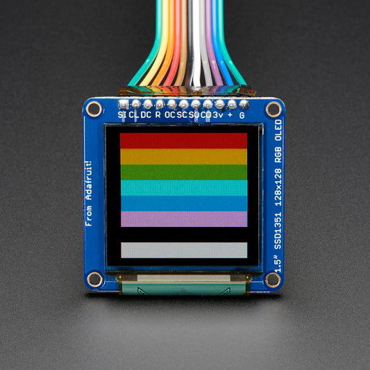 Adafruit OLED Breakout Board, 1.5" 16-Bit-Farbraum mit microSD-Slot, 1431