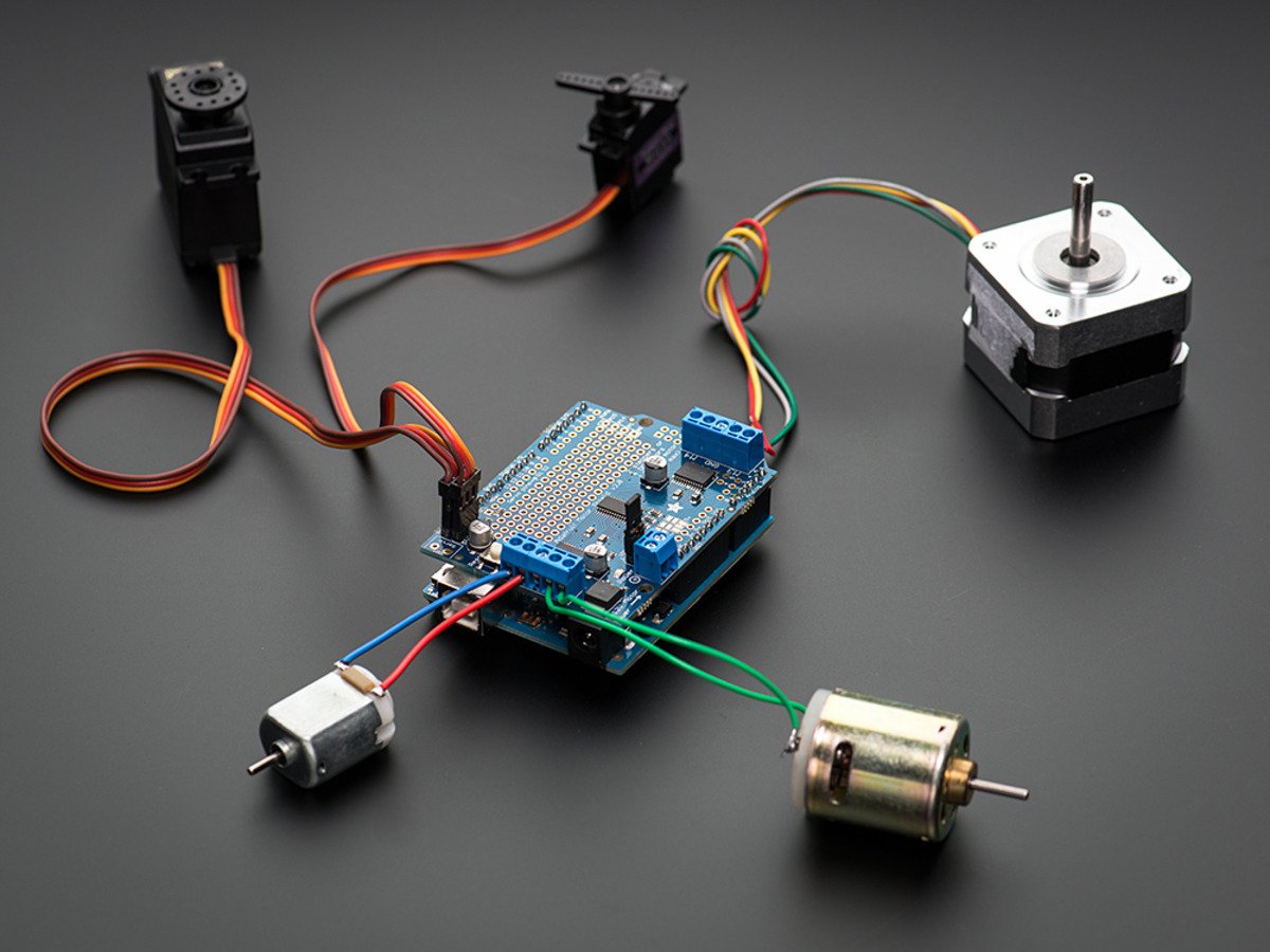 Adafruit Motor/Stepper/Servo Shield für Arduino, Kit, v2.3, 1438