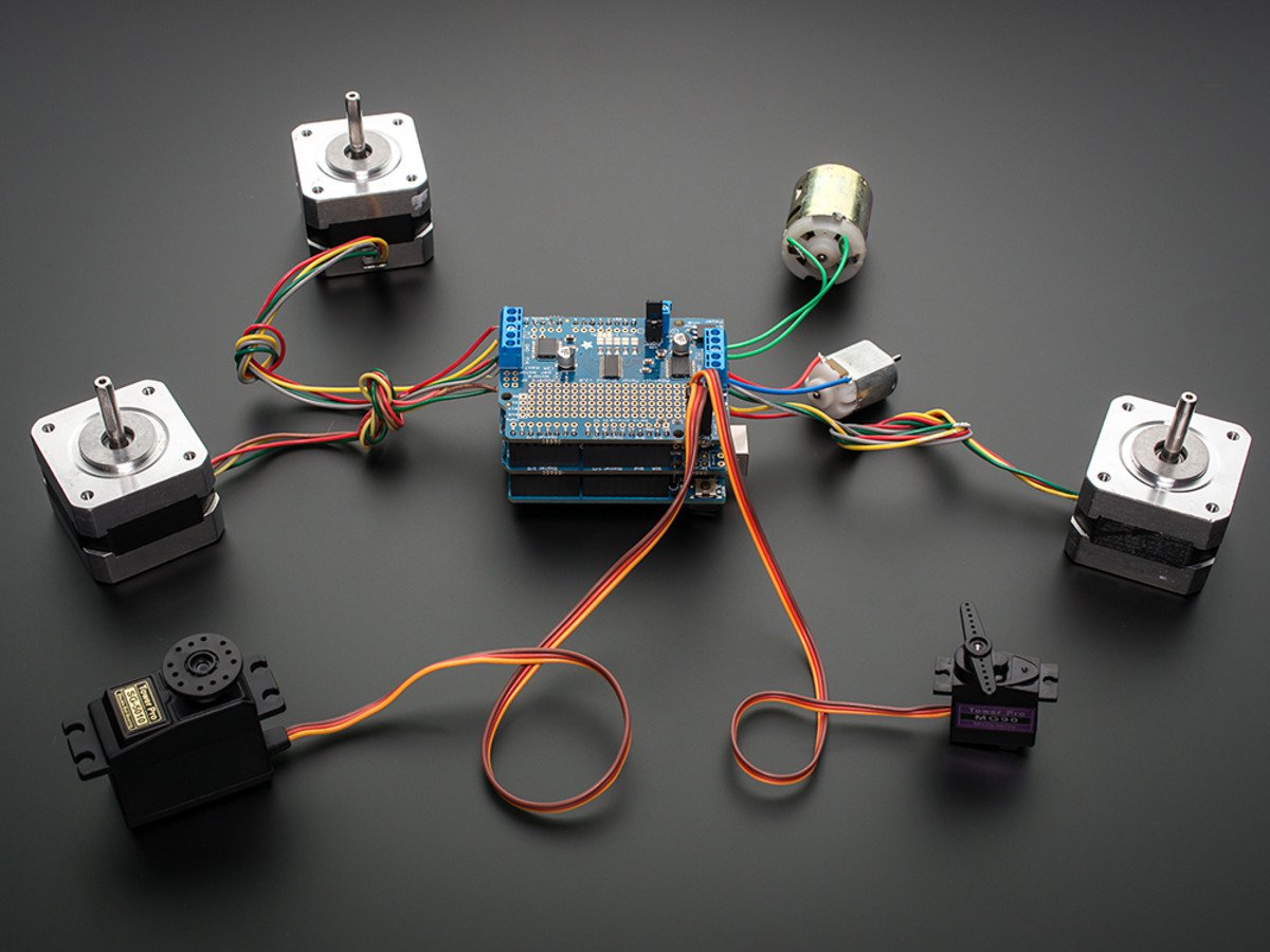 Adafruit Motor/Stepper/Servo Shield für Arduino, Kit, v2.3, 1438