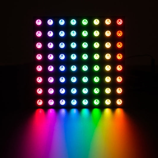 Adafruit NeoPixel NeoMatrix 8x8, 64 RGB LED Pixel Matrix, 1487