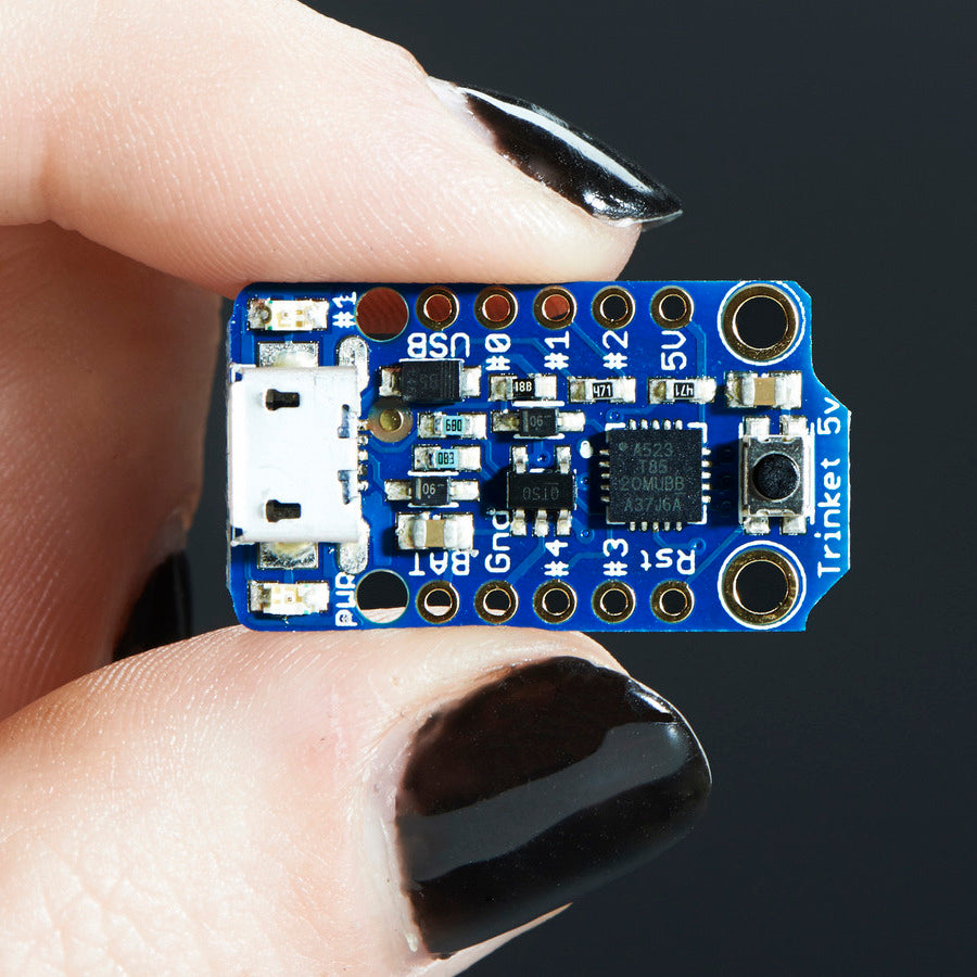 Adafruit Trinket, Mini Mikrocontroller, 5V, MicroUSB