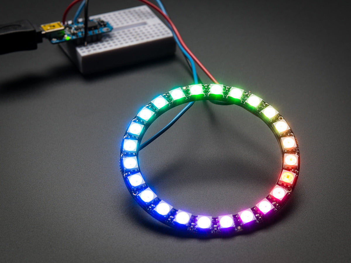 Adafruit NeoPixel Ring, 24 x 5050 RGB LED mit integriertem Treiber, 1586