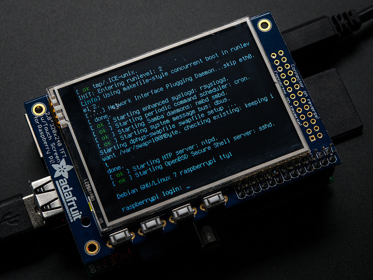 Adafruit PiTFT, 320x240 2.8" TFT+Touchscreen for Raspberry Pi