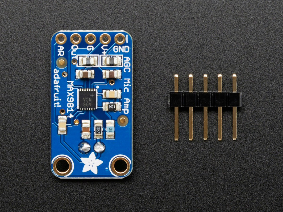 Adafruit Elektret-Mikrofon mit MAX9814, automatische Verstärkungsregelung, 1713