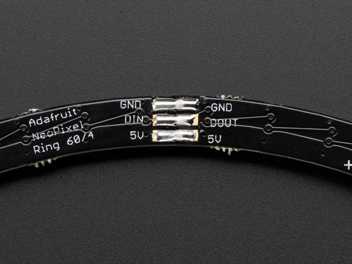 Adafruit NeoPixel 1/4 60 Ring, 15 x 5050 RGB LED mit integriertem Treiber, 1768