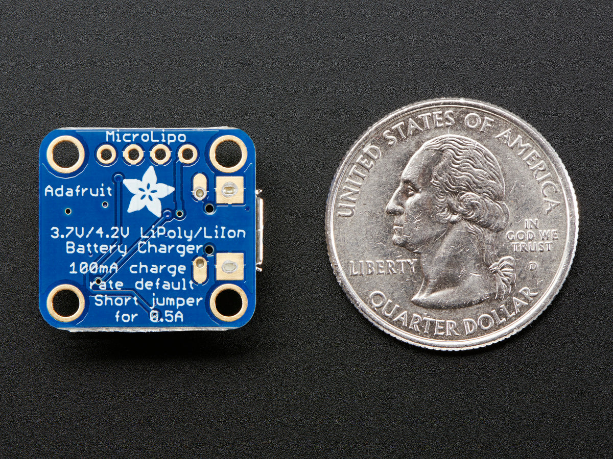 Adafruit Micro Lipo, MicroUSB LiIon/LiPoly Lademodul, V1, 1904