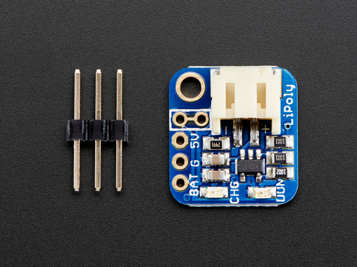 Adafruit Pro Trinket & ItsyBitsy LiIon/LiPoly Backpack Add-On, 2124