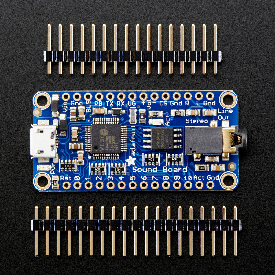 Adafruit Audio FX Sound Board, WAV/OGG Trigger mit 16MB Flash, 2220