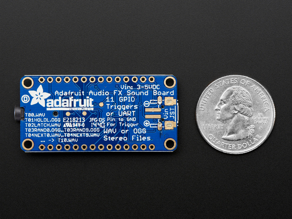 Adafruit Audio FX Sound Board, WAV/OGG Trigger mit 16MB Flash, 2220