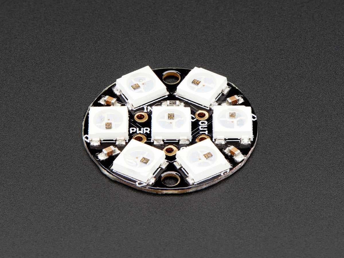 Adafruit NeoPixel Jewel, 7 x 5050 RGB LED mit integriertem Treiber, 2226