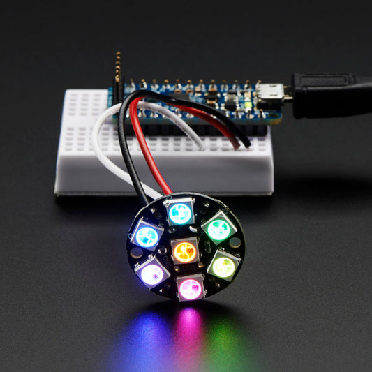 Adafruit NeoPixel Jewel, 7 x 5050 RGB LED mit integriertem Treiber, 2226