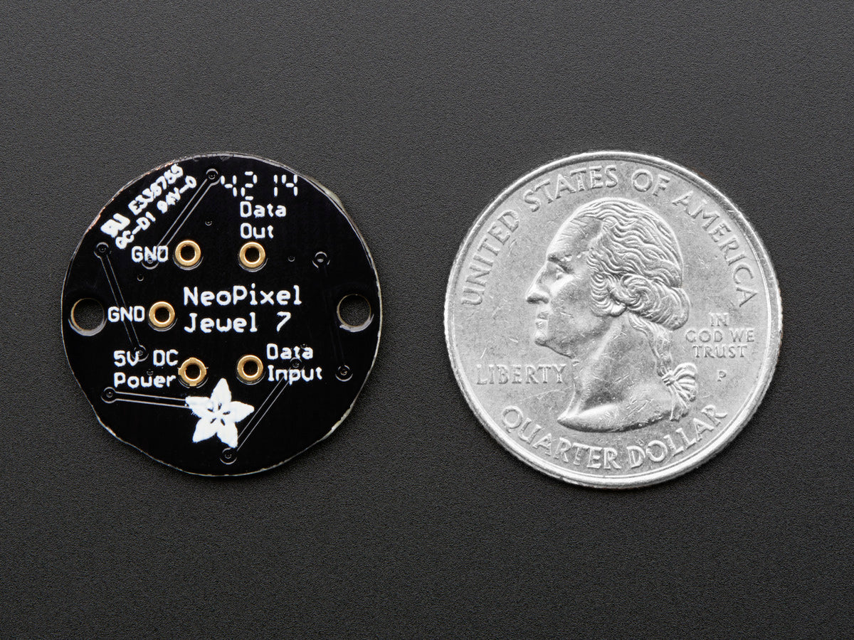 Adafruit NeoPixel Jewel, 7 x 5050 RGB LED mit integriertem Treiber, 2226
