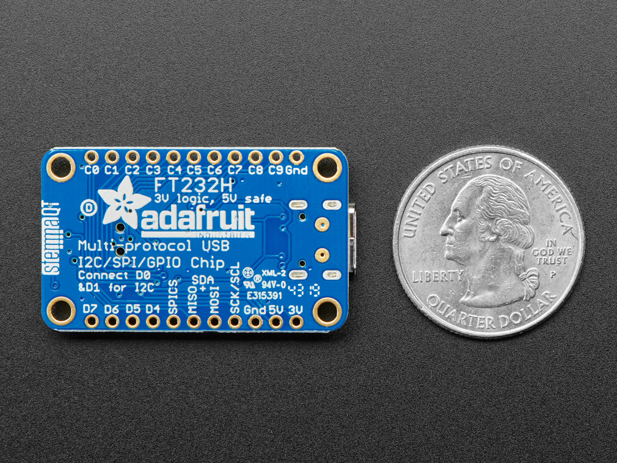 Adafruit FT232H Breakout, USB zu GPIO, SPI, I2C, UART, JTAG, 2264