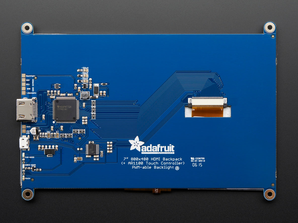 Adafruit HDMI 7" 800x480 Display Backpack ohne Touch, 2046