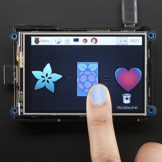 Adafruit PiTFT Plus, 480x320 3.5" TFT + Touchscreen für Raspberry Pi, 2441