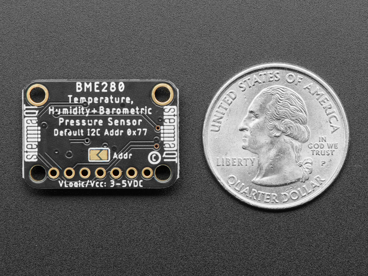 Adafruit BME280 I2C, SPI Temperatur-, Feuchtigkeits-, Drucksensor, STEMMA QT, 2652