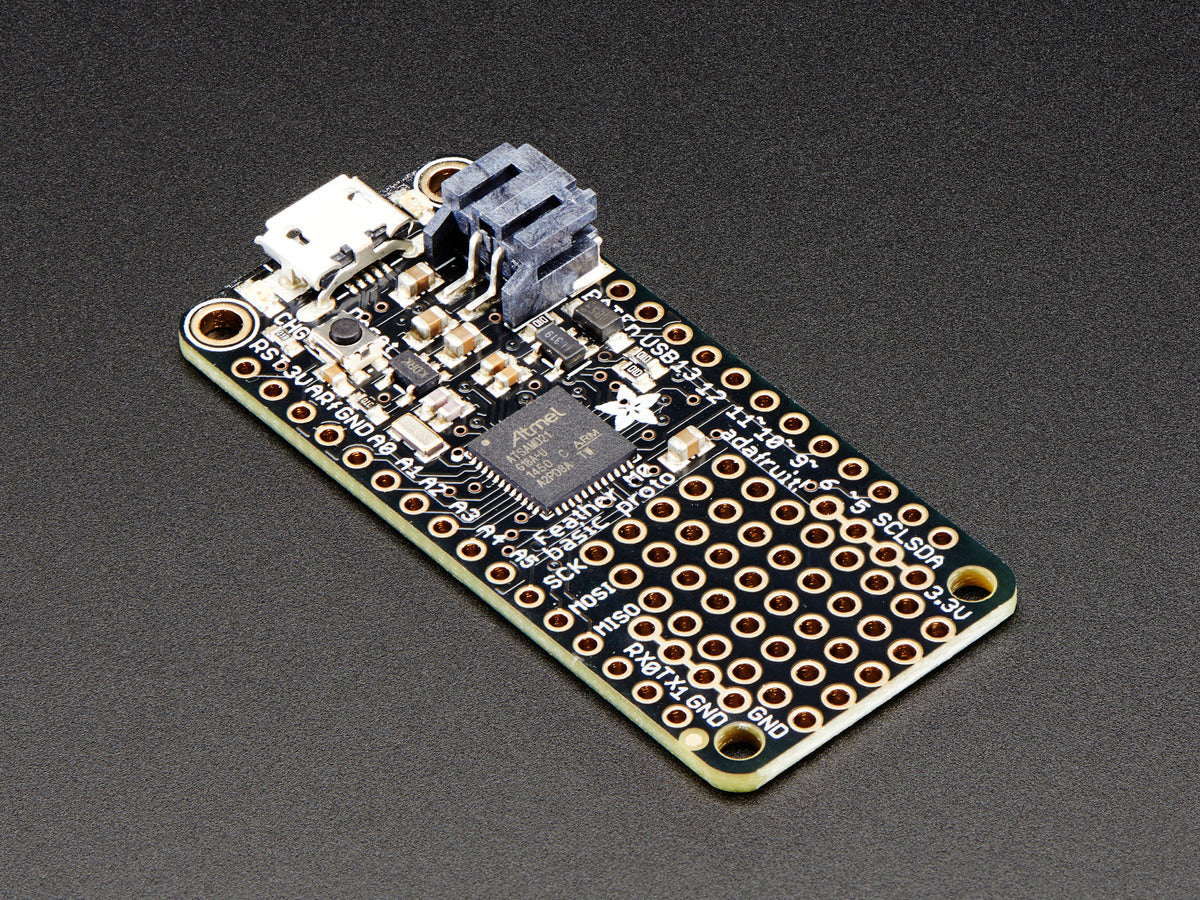 Adafruit Feather M0 Basic Proto, ATSAMD21 Cortex M0